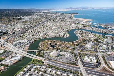Aerial view of San Mateo, California